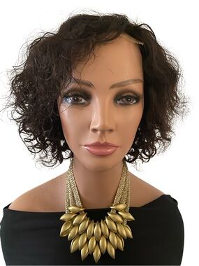 BH103 4x4 Swiss lace Closure Human Hair Wig 6”